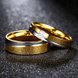 Wholesale Classic Alliances Marriage Couple Wedding Rings set for women zircon jewelry Gold color stainless steel jewelry  TGSTR040 1 small
