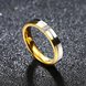 Wholesale Classic Alliances Marriage Couple Wedding Rings set for women zircon jewelry Gold color stainless steel jewelry  TGSTR040 2 small