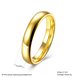 Wholesale Simple  Wedding 24K gold Band Rings Stainless Steel rings for Women Anniversary Gift Jewelry TGSTR044 0 small