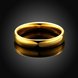Wholesale Simple  Wedding 24K gold Band Rings Stainless Steel rings for Women Anniversary Gift Jewelry TGSTR044 3 small