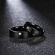 Wholesale Hot Sell Titanium Steel Middle Inlaid white Zircon rings Simple style stripe black Ring For Men Jewelry Gift TGSTR033 1 small