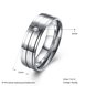 Wholesale Fashion Stainless Steel rings from China Stripe Ring Wedding zircon Ring Domineering Men's Jewelry TGSTR049 0 small