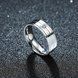 Wholesale Fashion Stainless Steel rings from China Stripe Ring Wedding zircon Ring Domineering Men's Jewelry TGSTR049 2 small