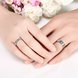 Wholesale Fashion Stainless Steel rings from China Stripe Ring Wedding zircon Ring Domineering Men's Jewelry TGSTR049 4 small