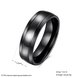 Wholesale Popular Korean Trendy Minimalist Style Black Smooth Comfortable Design Titanium Steel Durable for men Rings  TGSTR103 0 small