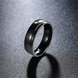 Wholesale Popular Korean Trendy Minimalist Style Black Smooth Comfortable Design Titanium Steel Durable for men Rings  TGSTR103 3 small