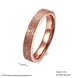 Wholesale Fashion Romantic 2020 New Stainless Steel matte Ring For Women Rose Gold Color rings Charm Female Ladies Gifts TGSTR111 0 small