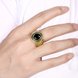 Wholesale Euramerican fashion Vintage oval black Zircon Stone Finger Rings For Men Male 18K gold Stainless Steel jewelry Charm Gift  TGSTR126 4 small