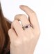 Wholesale Romantic rainbow series fashion jewelry color zircon ring beautiful elegant stainless steel jewelry  TGSTR061 4 small