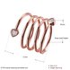 Wholesale Romantic Rose Gold Heart White CZ Ring TGGPR591 0 small