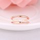 Wholesale Trendy Rose Gold Water Drop CZ Ring TGGPR1218 1 small