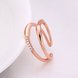 Wholesale Trendy Rose Gold Water Drop CZ Ring TGGPR1218 2 small