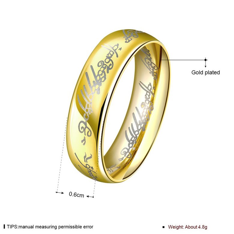 Wholesale Classic Silver Round Gold CZ Ring TGGPR832 0