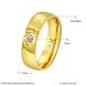 Wholesale Romantic Silver Round Gold CZ Ring TGGPR934 1 small