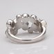 Wholesale Classic Platinum Round Brown Rhinestone Ring TGGPR807 1 small