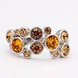 Wholesale Classic Platinum Round Brown Rhinestone Ring TGGPR807 3 small