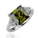 Wholesale Trendy Platinum Geometric Purple CZ Ring TGGPR837 2 small