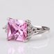 Wholesale Trendy Platinum Geometric Purple CZ Ring TGGPR837 3 small