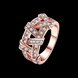 Wholesale Trendy Rose Gold White Rhinestone Ring TGGPR851 0 small