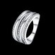 Wholesale Classic Platinum Geometric White Rhinestone Ring TGGPR872 0 small