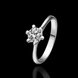 Wholesale Romantic Platinum Geometric CZ Ring TGGPR1042 1 small