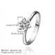 Wholesale Romantic Platinum Geometric CZ Ring TGGPR1042 2 small