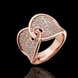 Wholesale Trendy Rose Gold Geometric White Rhinestone Ring TGGPR1048 0 small