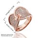 Wholesale Trendy Rose Gold Geometric White Rhinestone Ring TGGPR1048 1 small