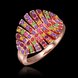 Wholesale Trendy Rose Gold Geometric Multi Rhinestone Ring TGGPR1128 1 small