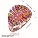 Wholesale Trendy Rose Gold Geometric Multi Rhinestone Ring TGGPR1128 2 small