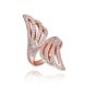 Wholesale Trendy 24K Gold Geometric Multi Rhinestone Ring TGGPR1198 0 small