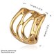 Wholesale Trendy 24K Gold Geometric White Rhinestone Ring TGGPR1487 0 small