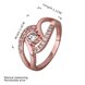 Wholesale Classic Rose Gold Oval White CZ Ring TGGPR438 2 small