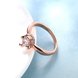 Wholesale Romantic Rose Gold Round White CZ Ring TGGPR528 0 small
