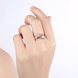 Wholesale Romantic Rose Gold Round White CZ Ring TGGPR528 1 small