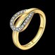 Wholesale Classic 24K Gold Round White CZ Ring TGGPR752 0 small
