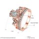 Wholesale Trendy Rose Gold Round White CZ Ring TGGPR843 1 small