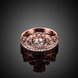 Wholesale Trendy Rose Gold Round White CZ Ring TGGPR843 2 small