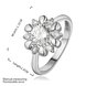 Wholesale Romantic Platinum Plant White CZ Ring TGGPR868 2 small