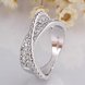 Wholesale Classic Platinum Round White CZ Ring TGGPR998 1 small