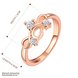 Wholesale Classic Rose Gold Plant White CZ Ring TGGPR1123 0 small