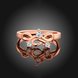 Wholesale Classic Rose Gold Plant White CZ Ring TGGPR1123 1 small