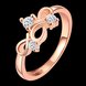 Wholesale Classic Rose Gold Plant White CZ Ring TGGPR1123 4 small