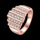 Wholesale Classic Rose Gold Geometric White Rhinestone Ring TGGPR1247 1 small