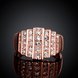 Wholesale Classic Rose Gold Geometric White Rhinestone Ring TGGPR1247 2 small