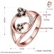 Wholesale Romantic Rose Gold Plant White Rhinestone Ring TGGPR1260 0 small