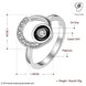 Wholesale Classic Platinum Round White Rhinestone Ring TGGPR1272 1 small