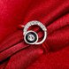 Wholesale Classic Platinum Round White Rhinestone Ring TGGPR1272 4 small