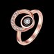 Wholesale Classic Rose Gold Round White Rhinestone Ring TGGPR1284 0 small