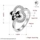 Wholesale Punk Platinum Plant White Rhinestone Ring TGGPR1331 1 small